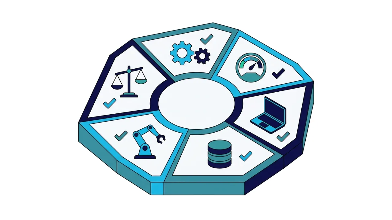 Checklist van de ITSM audit: de zes domeinen die we bekijken, van processen en serviceniveaus tot automatisering en governance