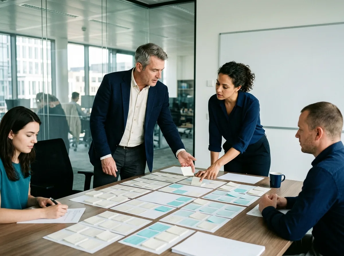 ITSM-consultant en IT-manager die tools vergelijken op een gewogen beslissingsraster