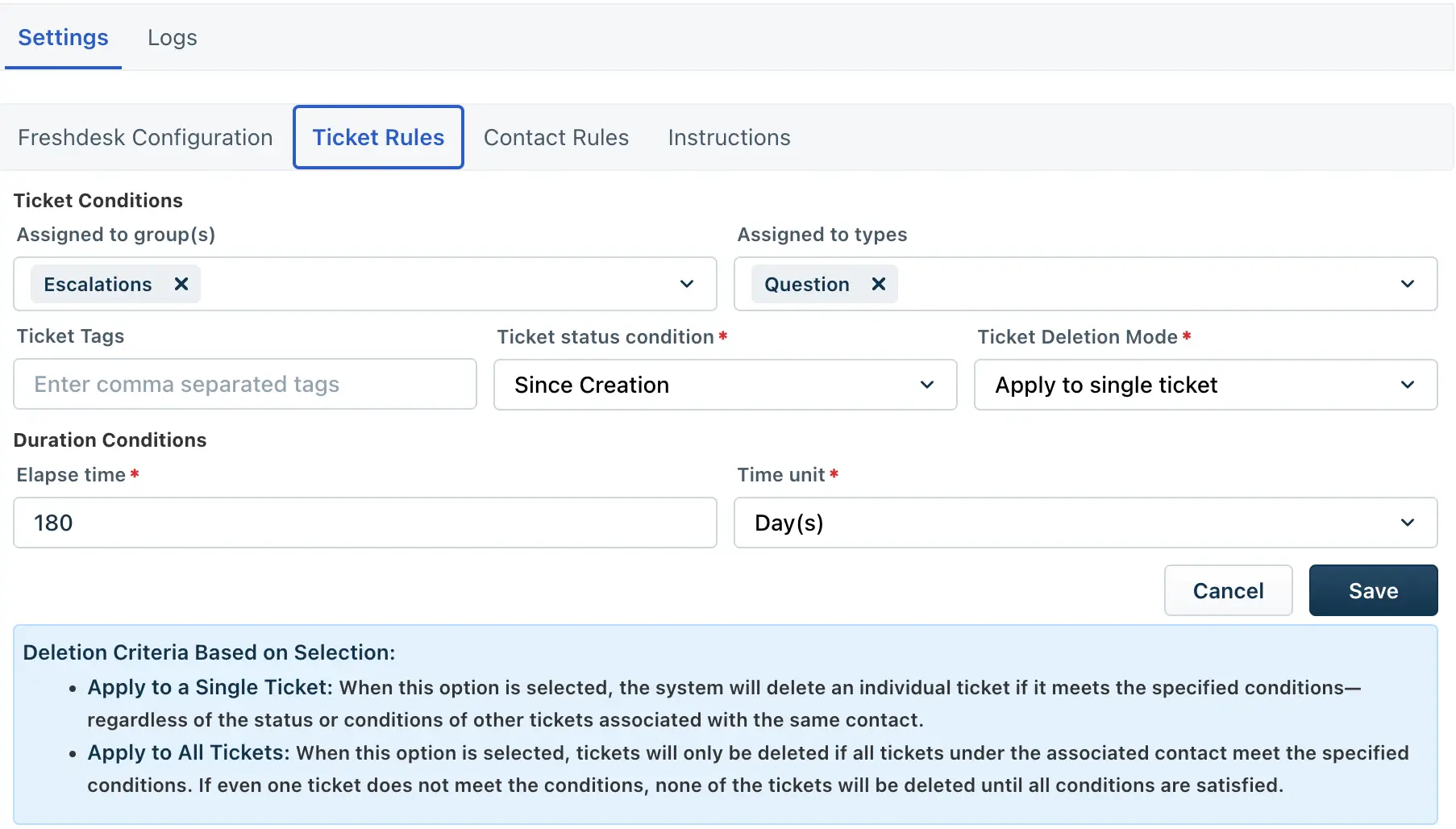 Use Case 1 Tickets