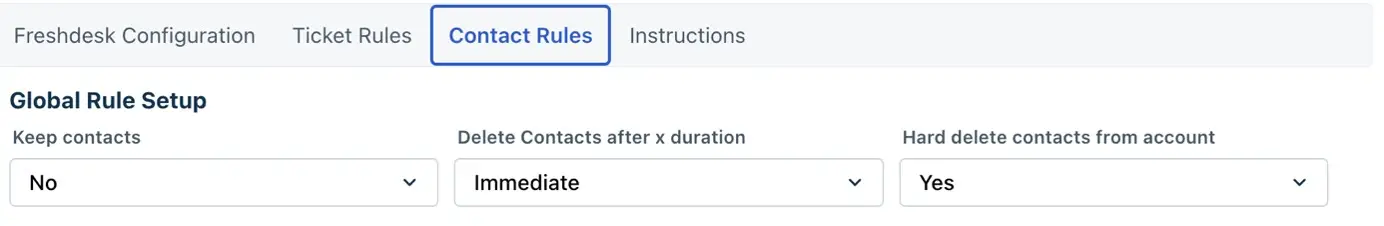 Voorbeeld contactregels