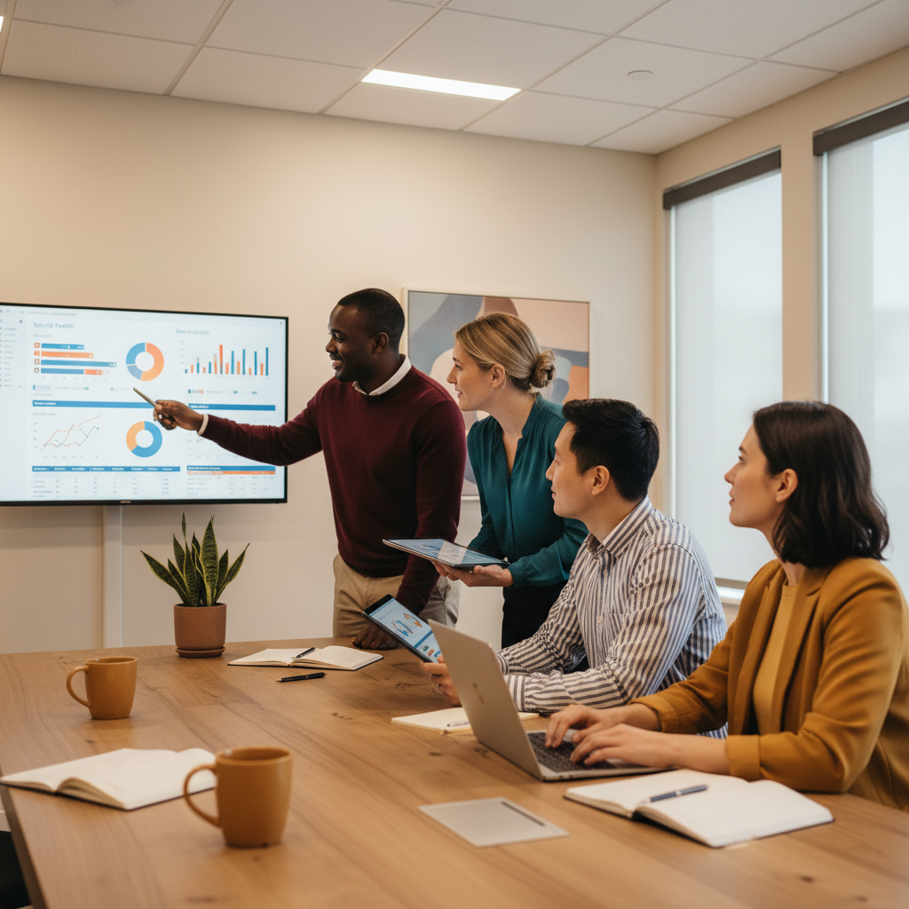 Illustration des meilleures pratiques de la CMDB ServiceNow montrant les éléments de configuration connectés, les services et les données d’actifs pour la prise de décision informatique